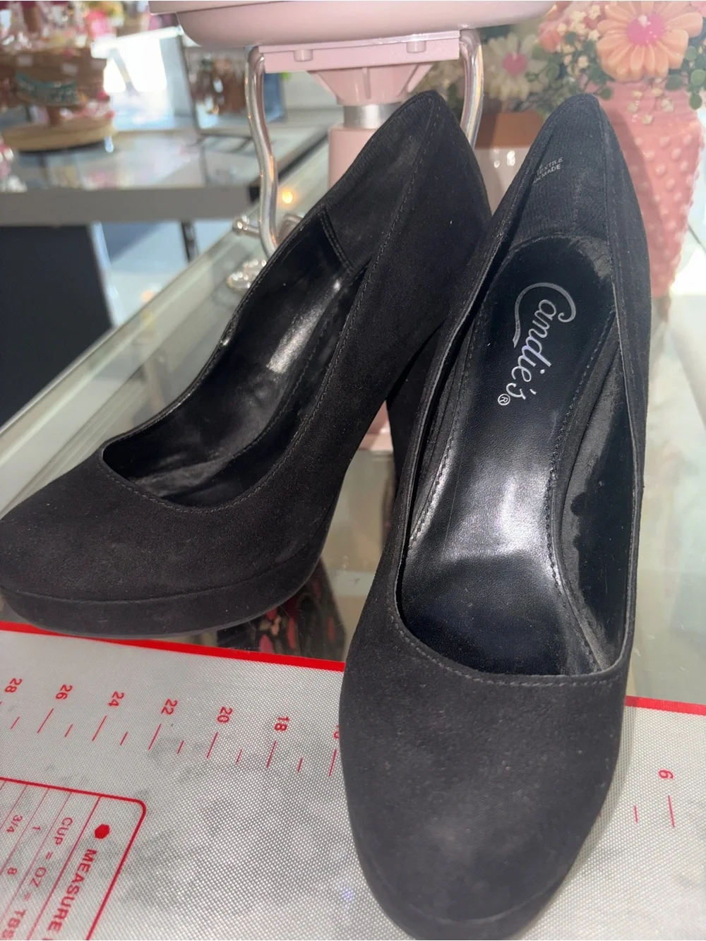Candie's Black Platform High Heel Pumps